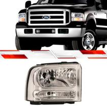 Farol F250 F350 F4000 2006 A 2017 Ld Usa H4 Com Pisca Cristal Luz Estacionamento