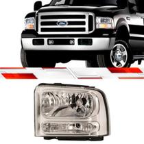 Farol F250 F350 F4000 2006 A 2017 LE Usa H4 Com Pisca Cristal Luz Estacionamento