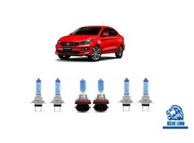 Farol Fiat Cronos Kit Lâmpadas 8500k Baixo H7 Alto H7 Milha Farol Fiat Cronos Kit Lâmpadas 8500k Baixo H7 Alto H7 Milha