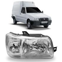 Farol fiat fiorino 2004 a 2013 mascara cromada ld s/cupula