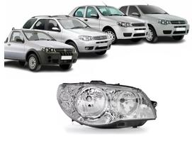 Farol fiat palio siena estrada g3 2003 ate 2012 cromado le Farol fiat palio siena estrada g3 2003 ate 2012 cromado le