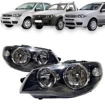 Farol fiat palio siena strada g3 2004 2005 a 2016 esquerdo Farol fiat palio siena strada g3 2004 2005 a 2016 esquerdo