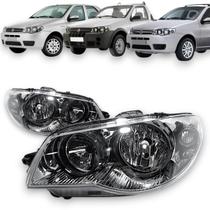 Farol fiat palio siena strada g3 2004 2005 a 2016 esquerdo Farol fiat palio siena strada g3 2004 2005 a 2016 esquerdo
