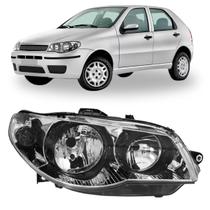 Farol fiat palio siena strada g3 cromado aro preto le