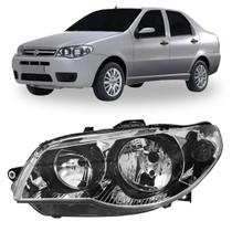 Farol fiat palio siena strada g3 cromado canhao negro ld Farol fiat palio siena strada g3 cromado canhao negro ld