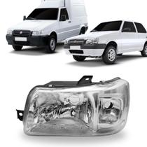Farol fiat uno 2004 a 2013 mascara cromada esquerdo s/cupula Farol fiat uno 2004 a 2013 mascara cromada esquerdo s/cupula