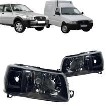 Farol Fiat Uno/Fiorino 2004 a 2013 Mascara Negra Arteb Direito