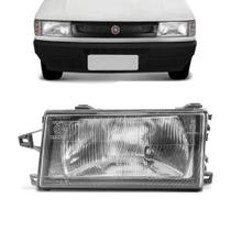 Farol Fiat Uno Fiorino Elba lente de Vidro 1991 a 2003 Farol Fiat Uno Fiorino Elba lente de Vidro 1991 a 2003