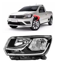 Farol Foco Duplo Filete Cromado Saveiro G7 Gol G8