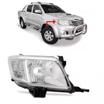 Farol Foco Simples Cromado Hilux 2012 2013 2014 2015 Direito