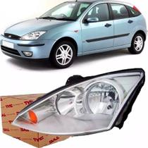 Farol Focus 04 A 2005 2006 2007 2008 Cromado Pisca Ambar Lado Esquerdo (Motorista) Marca TYC
