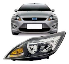 Farol focus 2009 2010 2011 2012 2013 2014 mascara negra lado esquerdo