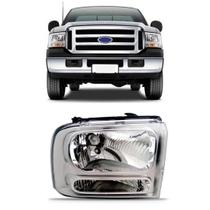 Farol Ford F250 2006 07 08 09 10 2011 Cromado