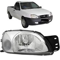 Farol ford fiesta courier 2006 a 2007 cromada le