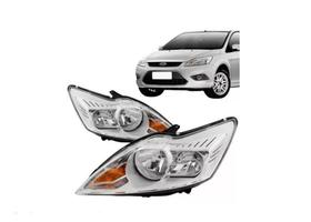 Farol Ford Focus 2009 2010 2011 2012 2013 Cromado Direito