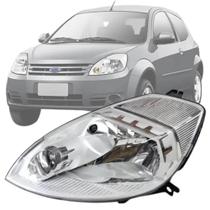 Farol Ford Ka 2008 2009 2010 2011 2012 2013 2014 Cromado Lado Esquerdo (Motorista) Farol Ford Ka 2008 2009 2010 2011 2012 2013 2014 Cromado Lado Esquerdo (Motorista)