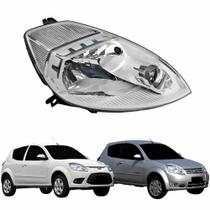 Farol Ford Ka 2008 2009 2010 2011 2012 2013 Cromado Lado Direito (Passageiro)
