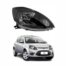 Farol Ford Ka 2008 2009 2010 2011 2012 2013 Mascara Negra Lado Direito (Passageiro)