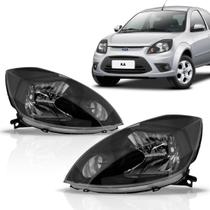 Farol Ford Ka 2008 A 2011 Mascara Negra