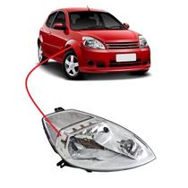 Farol Ford Ka 2008 a 2012 Direito Cromado Rufato