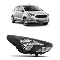 Farol Ford Ka 2014 2015 2016 2017 2018 Mascara Negra Lado Direito