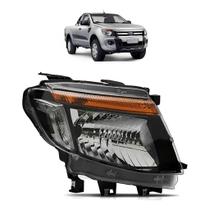 Farol Ford Ranger 2012 2013 2014 2015 2016 Mascara Negra Ld