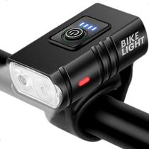 Farol Forte Bike Recarregável Profissional Sinalizador Led Farol Forte Bike Recarregável Profissional Sinalizador Led