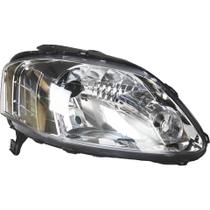 Farol Fox 2004 2005 2006 2007 a 2009 Foco Simples Cromado - Direito Farol Fox 2004 2005 2006 2007 a 2009 Foco Simples Cromado - Direito