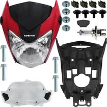 Farol frente completo carenagem carcaça painel CG160 Titan 2016 a 2021 com lâmpada adesivo parafusos lente