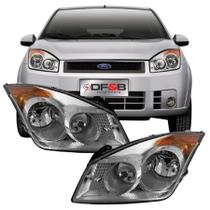 Farol Frontal Direito Fiesta 2008 a 2010 Hatch Sedan Cromado Farol Frontal Direito Fiesta 2008 a 2010 Hatch Sedan Cromado