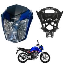 Farol Frontal Frente Cg Titan 160 Modelo 2016 Até 2021 Com Aranha do Painel