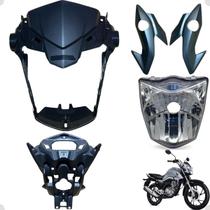 Farol Frontal Frente Cg Titan 160 Modelo 2016 Até 2021 Com Aranha do Painel