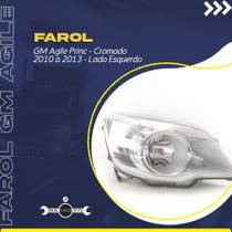 Farol gm agile princ 10/13 cromado dir 4008204161