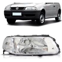 Farol gol 1999 a 2005 g3 masc cromada com defletor foco simples ld