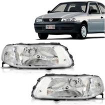 Farol Gol G3 00 A 05 Foco Simples Cromado C Bulbo