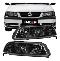 Farol Gol G3 99 00 01 02 03 04 05 Foco Duplo Mascara Negra