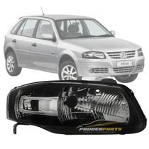 Farol gol g4 2005 a 2014 mascara negra power lado direito