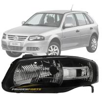 Farol gol g4 2005 a 2014 mascara negra power lado esquerdo