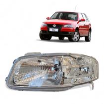 Farol Gol G4 Mascara Cromada Foco Simples Monoparab Esquerdo