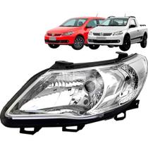 Farol gol g5 saveiro voyage 08 09 10 11 12 foco simples esquerdo cromado