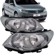 Farol Gol G5 Saveiro Voyage Foco Duplo Cinza Fume Claro Farol Gol G5 Saveiro Voyage Foco Duplo Cinza Fume Claro