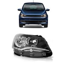 Farol Gol G6 2013 14 a 2016 Foco Duplo Cromado Mascara Negra