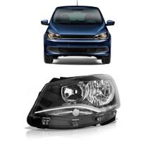 Farol Gol G6 2013 14 a 2016 Foco Duplo Cromado Mascara Negra