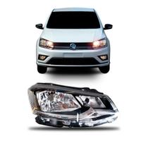 Farol gol g7 2016 a 2018 foco simples friso cromado Farol gol g7 2016 a 2018 foco simples friso cromado