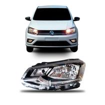 Farol gol g7 2016 a 2018 foco simples friso cromado Farol gol g7 2016 a 2018 foco simples friso cromado