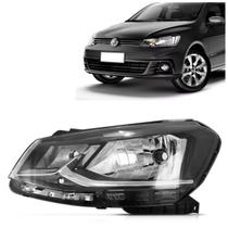 Farol Gol G7 Voyage G7 2016 2017 2018 Saveiro G7 2016 2017 2018 2019 LE friso cromado H4 Farol Gol G7 Voyage G7 2016 2017 2018 Saveiro G7 2016 2017 2018 2019 LE friso cromado H4