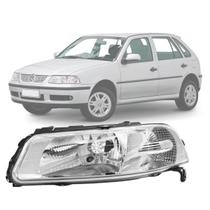 Farol gol parati saveiro g3 1999 a 2005 ld esquerdo cromado