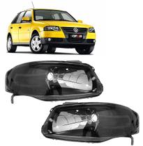 Farol Gol Parati Saveiro G4 2006 a 2014 Máscara Negra Foco Simples