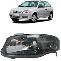 Farol Gol Parati Saveiro G4 2006 Ate 2013 LE mascara negra pisca cinza H4 5W0941005F