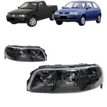 Farol gol saveiro g3 mascara negra 1999 2000 a 2005 esquerdo